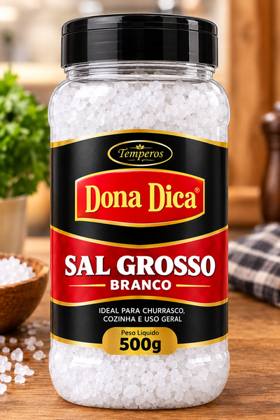 SAL GROSSO BRANCO DONA DICA 500G