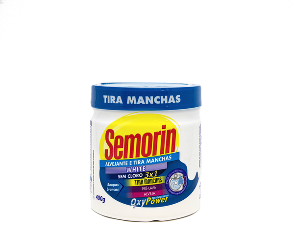 TIRA MANCHAS EM PO WHITE SEMORIN 400G