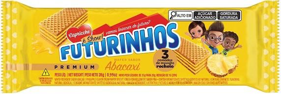 WAFER FUTURINHOS ABACAXI 28G