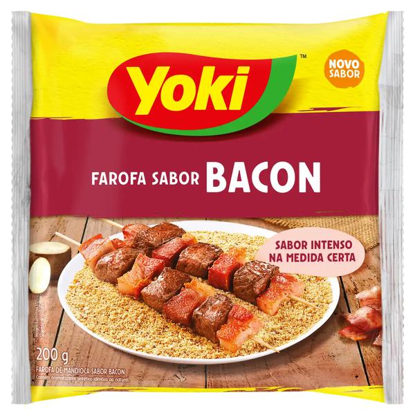 FAROFA YOKI 200G BACON C/ PED MACA