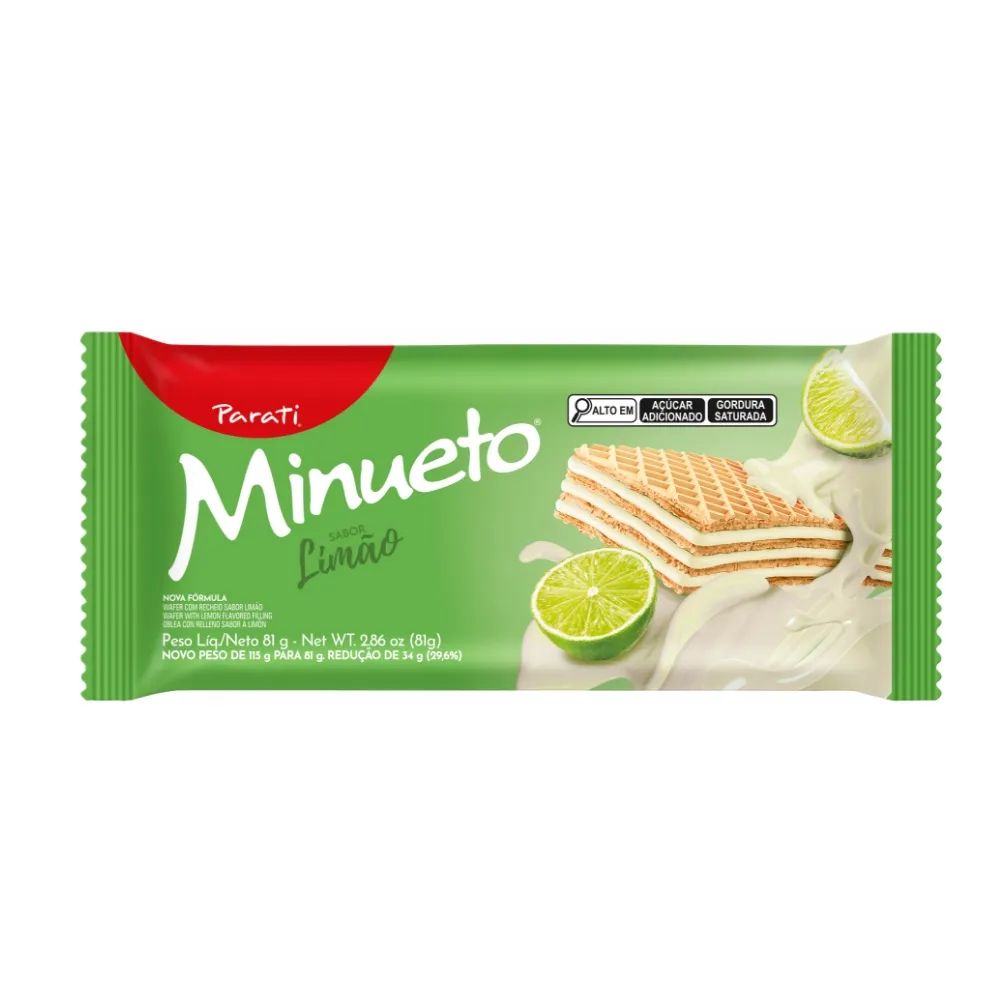 BISC PARATI WAFER MINUETO 81G LIMAO