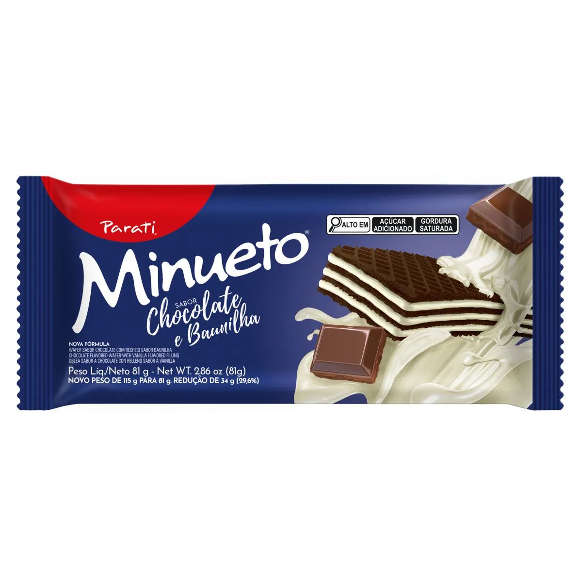 BISC PARATI WAFER MINUETO 81G CHOC BAUNIL