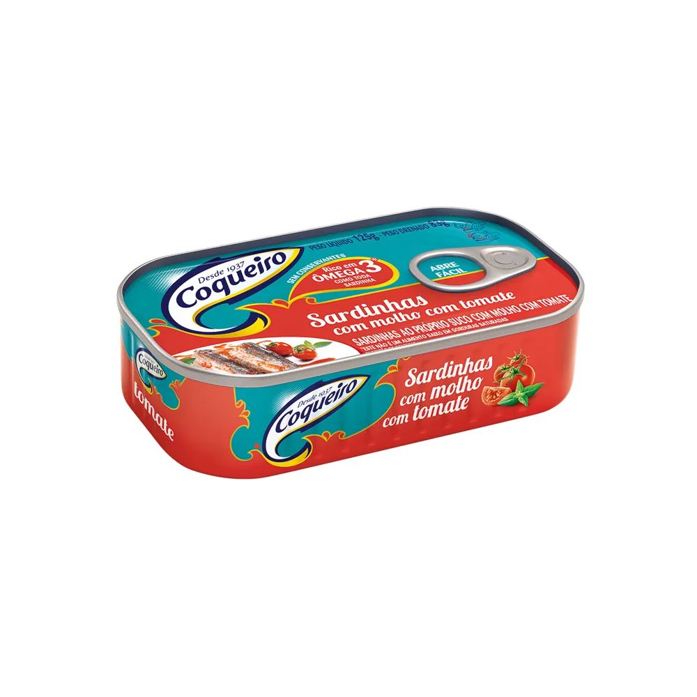 SARDINHA COQUEIRO 125GR MOLHO TOMATE