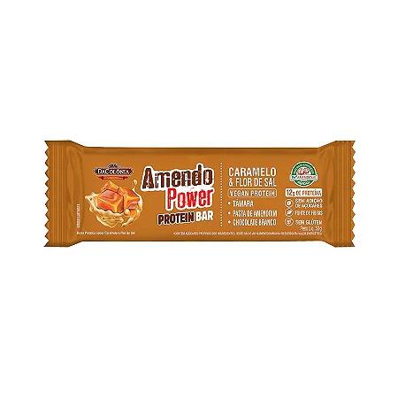 BARRA PROTEIN AMENDOPOWER 50G CARAMELO FLOR SAL