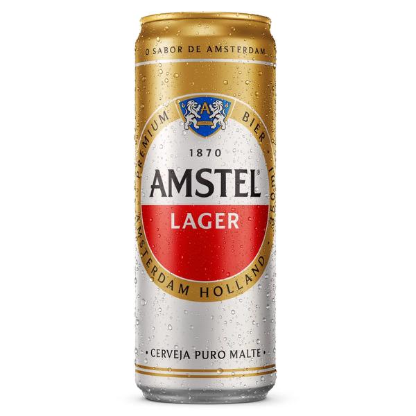 CERVEJA AMSTEL 350ML SLEEK LATA