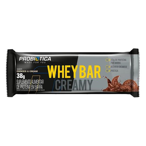 WHEY BAR CREAMY PROBIOTICA 38G COOKIES CREAM
