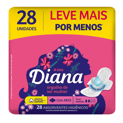 ABS DIANA COB SUAVE C/ABAS 28UND LV+PG- - R$6.23 - CX/16 - 7896914011866