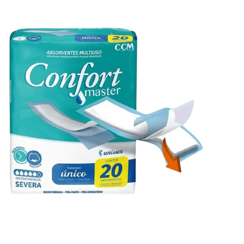 ABS GERIATRICO CONFORT MASTER 20UN - R$11.24 - CX/08 - 7899700800705