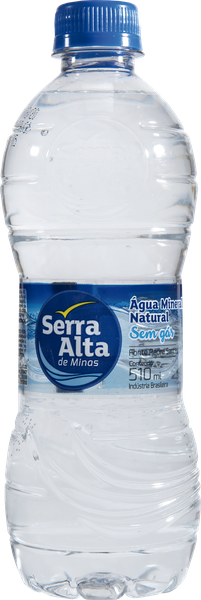 AGUA MINERAL SERRA ALTA S/G 510ML - R$0.80 - FD/12 - 7899767267800