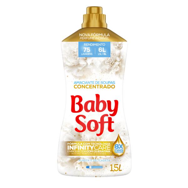 AMAC ROUPAS BABY SOFT CONC PUREZA DELICADEZA 1,5L - R$10.79 - CX/06 - 7896075912613