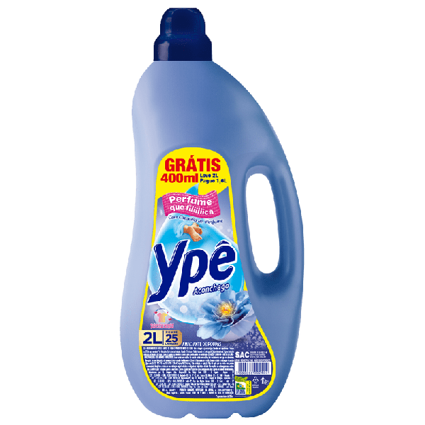 AMAC ROUPAS YPE ACONCHEGO (AZUL) LV2 PG1,6L - R$6.70 - CX/06 - 7896098901854