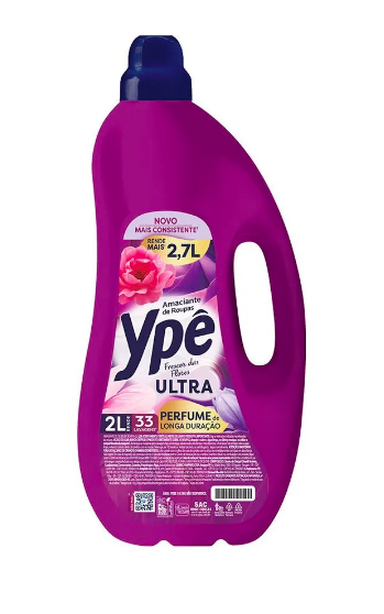 AMAC ROUPAS YPE FRESCOR DAS FLORES(LILAS) 2L - R$7.30 - CX/06 - 7896098902424
