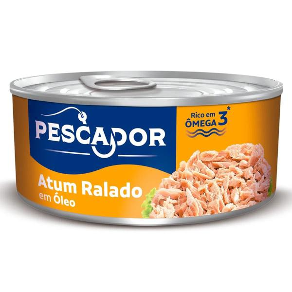 ATUM PESCADOR RALADO C/OLEO 140G - R$6.91 - CX/24 - 7896114990190