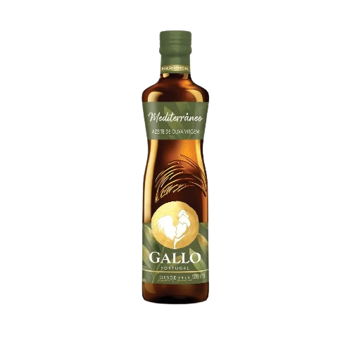 AZEITE PORTUGUES GALLO VIRGEM MEDITERRANEO 500ML - R$23.99 - CX/20 - 5601252120949