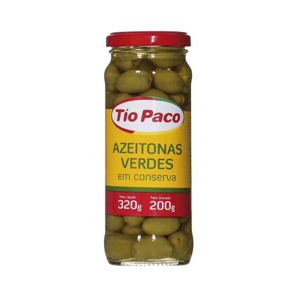 AZEITONA TIO PACO VERDE 200G - R$7.78 - CX/24 - 7898174850193
