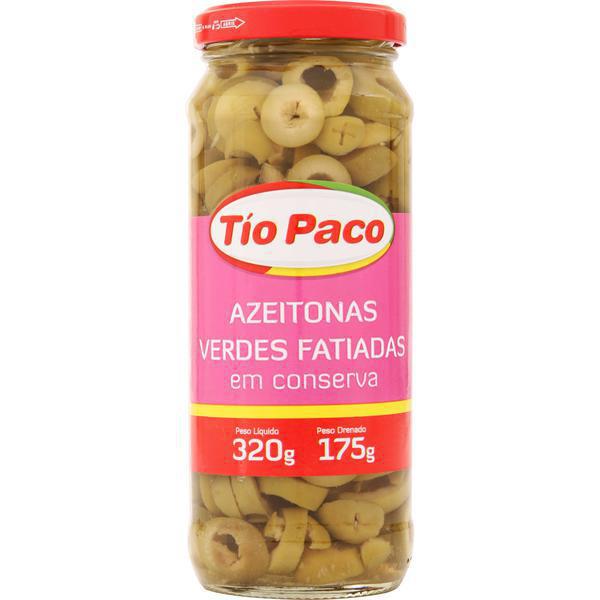 AZEITONA TIO PACO VERDE FATIADA 175G - R$8.50 - CX/24 - 7898174850445