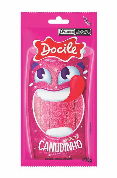 BALA DOCILE CANUDINHOS TUTTI-FRUTTI CITRICO 70G - R$3.68 - CX/12 - 7896451914583