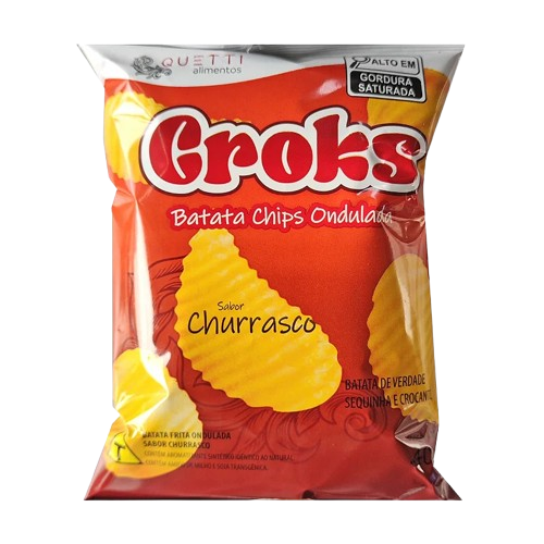 BATATA CROKS CHIPS CHURRASCO 40G - R$2.30 - FD/25 - 7908874800180