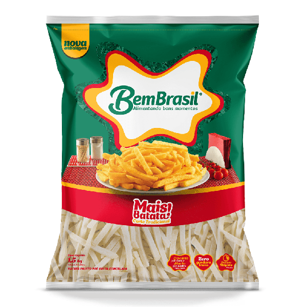 BATATA PALITO CONG MAIS BATATA 1,5KG - R$17.44 - CX/09 - 7898921567985