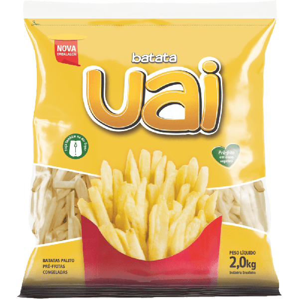 BATATA PALITO CONGELADA UAI 2KG - R$18.50 - CX/7 - 7898921567411