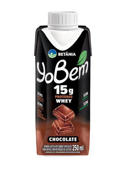 BEB LACTEA YOBEM WHEY CHOCOLATE 250ML - R$3.81 - CX/24 - 7898064011666