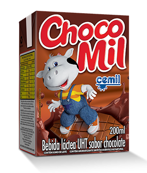 BEBIDA LACTEA CEMIL CHOCOMIL TP 200ML - R$1.01 - CX/27 - 7896590802123