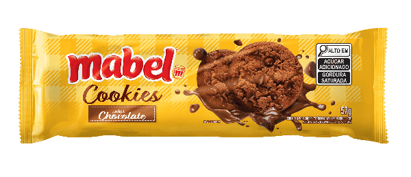 BISC MABEL COOKIES CHOCOLATE C/GOTAS DE CHOC 57G - R$1.85 - CX/42 - 7896071030267