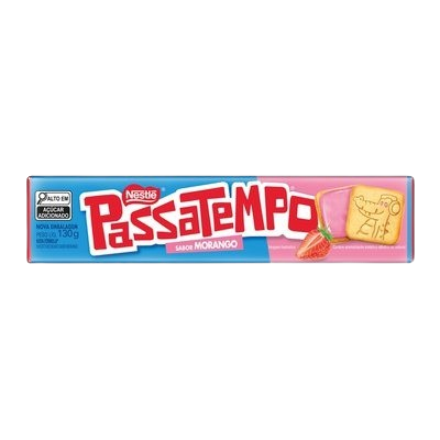 BISC PASSATEMPO RECHEADO MORANGO 130G - R$2.10 - CX/70 - 7891000241295