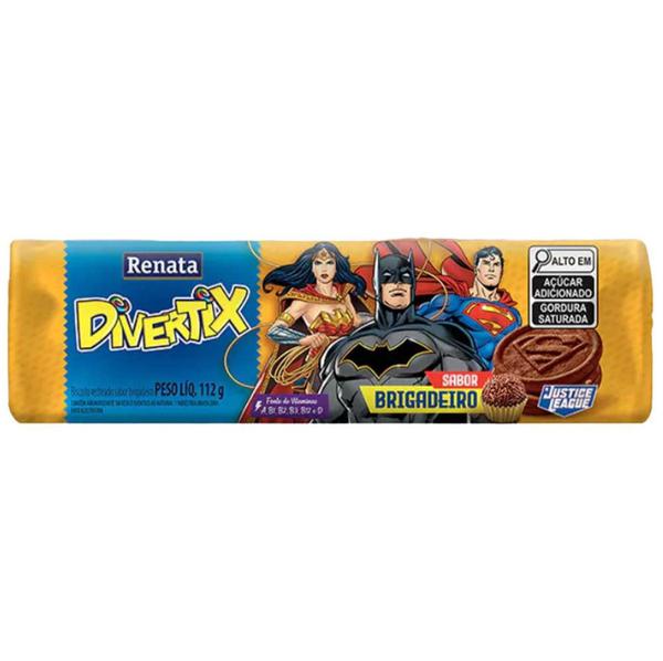 BISC RENATA DIVERTIX RECHEADO BRIGADEIRO 112G - R$1.90 - CX/36 - 7896022207113