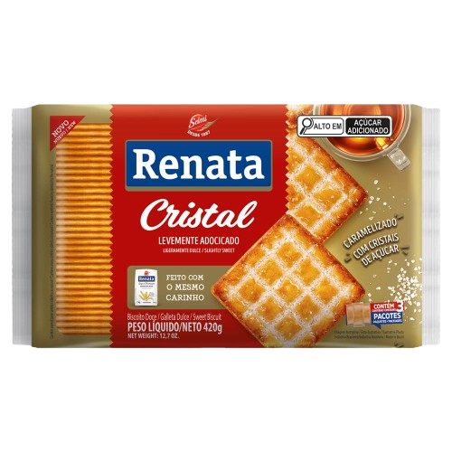 BISC RENATA LAMINADO CRISTAL 420G - R$5.08 - CX/20 - 7896022208028