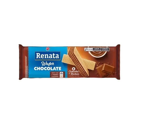 BISC RENATA WAFER CHOCOLATE  115G - R$2.06 - CX/40 - 7896022204945
