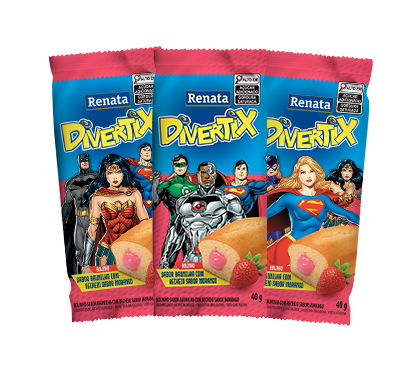 BOLINHO RENATA BAUNILHA C/MORANGO 40G - R$1.17 - CX/40 - 7896022203191