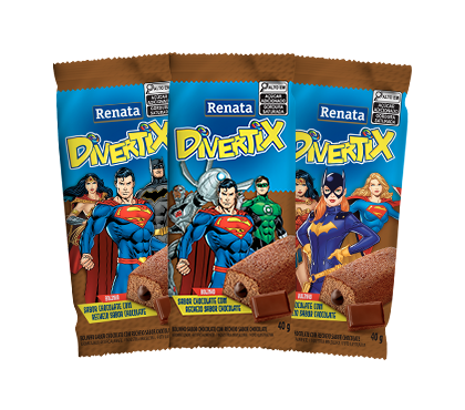 BOLINHO RENATA CHOCOLATE C/CHOCOLATE 40G - R$1.17 - CX/40 - 7896022203184