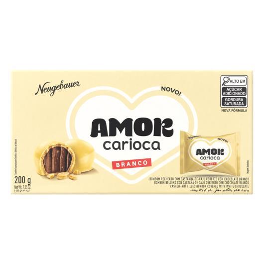 BOMBOM AMOR CARIOCA NEUGEBAUER BRANCO 200G - R$8.67 - CX/30 - 7891330017171