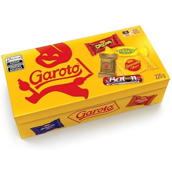 BOMBOM GAROTO GAROTICES 220G - R$10.99 - CX/30 - 7891000457092
