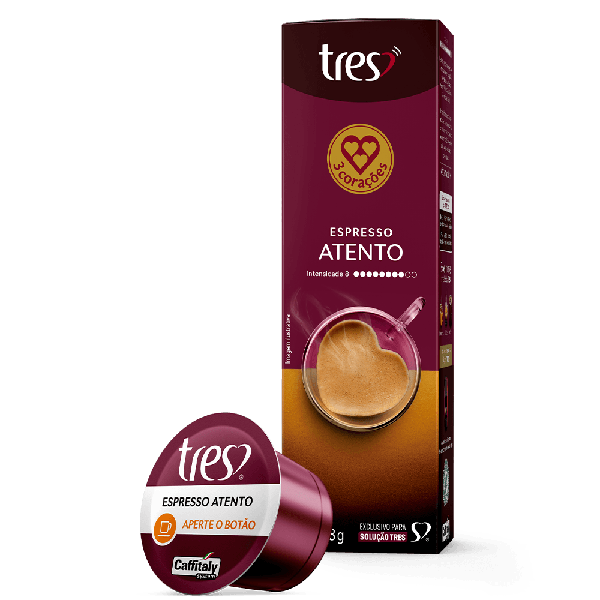 CAPSULA 3 CORACOES ESPRESSO ATENTO 8G - R$15.79 - DP/01 - 7896005805718
