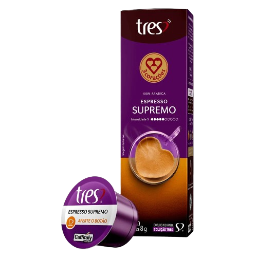 CAPSULA 3 CORACOES ESPRESSO SUPREMO 8G. - R$15.79 - DP/01 - 7896005805008