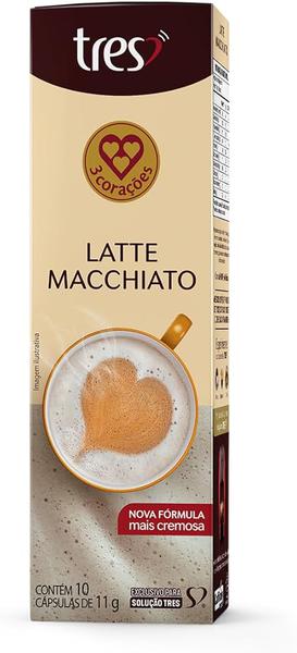 CAPSULA 3 CORACOES LATTE MACCHIA 11G - R$15.79 - DP/01 - 7896005810057