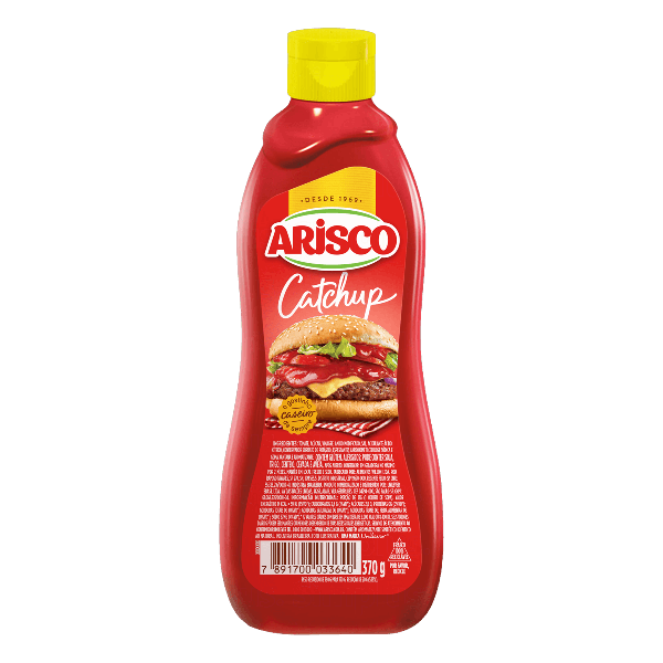CATCHUP ARISCO TRAD PET 370G - R$5.46 - CX/24 - 7891150079212