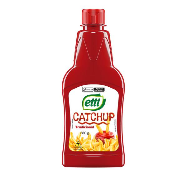 CATCHUP ETTI TRADICIONAL BISNAGA 380G - R$3.80 - CX/24 - 7898930142050