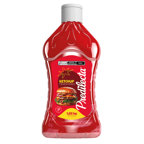 CATCHUP PREDILECTA TRADICIONAL 1,02 KG - R$10.31 - CX/12 - 7896292315365
