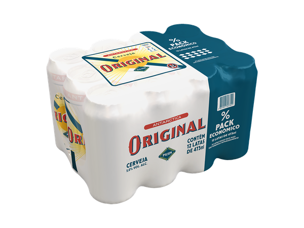 CERVEJA ORIGINAL LATAO MULTPACK 473ML - R$4.48 - DZ/12 - 7891991307321