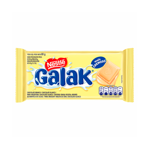 CHOC NESTLE BARRA GALAK 80G - R$7.85 - CX/64 - 7891000368626