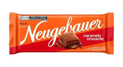 CHOC NEUGEBAUER BARRA CARAMELO 80G - R$5.20 - CX/64 - 7891330019311