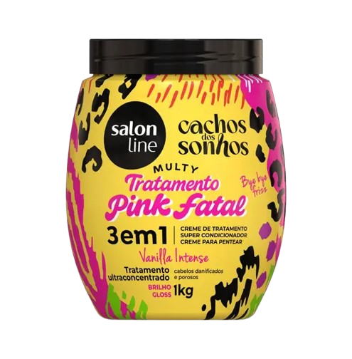 CR TRAT SALON LINE CACHOS SONHOS PINK FATAL 1KG - R$26.99 - CX/06 - 7908458333424