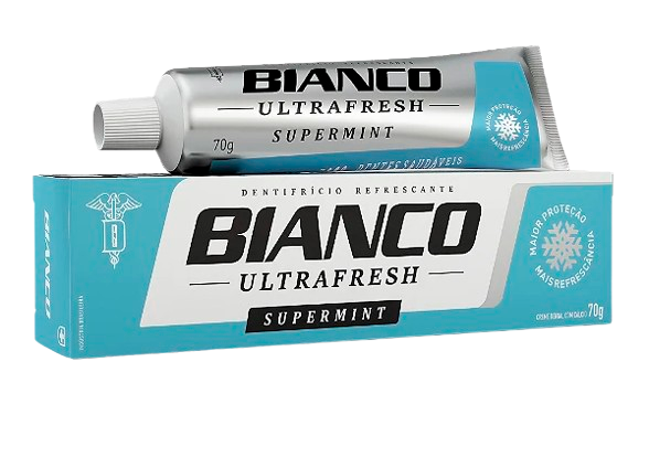 CREME DENT BIANCO ULTRAFRESH SUPERMINT 70G - R$1.55 - CX/72 - 7897534860605