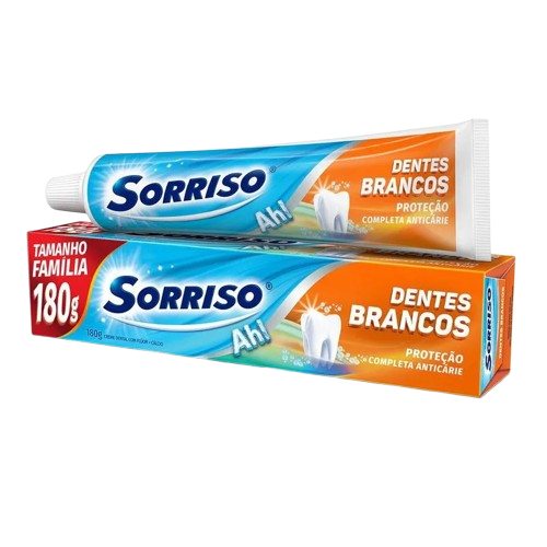 CREME DENT SORRISO DENTES BRANCOS 180G - R$4.88 - CX / 72 - 7891528038001