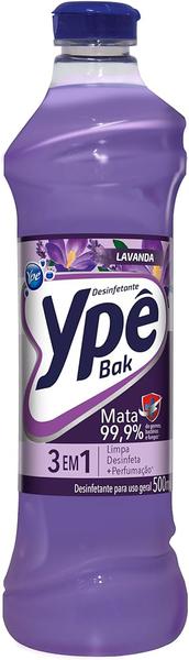 DESINF BAK YPE LAVANDA 500ML - R$2.59 - CX/12 - 7896098903629