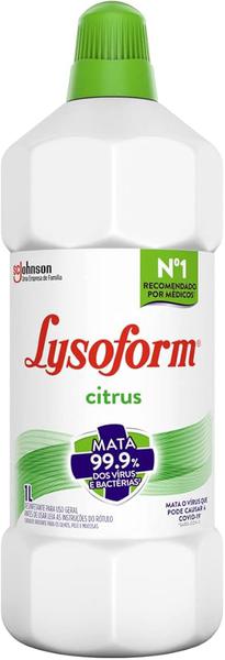 DESINF LYSOFORM CITRUS 1L - R$12.78 - CX/12 - 7894650014219