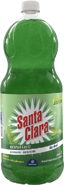 DESINF SANTA CLARA HERBAL 2L - R$4.19 - CX/08 - 7898915457490